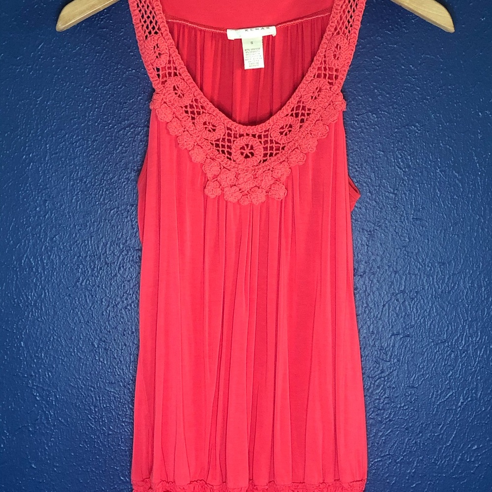 Cute Crocheted Coral Tank